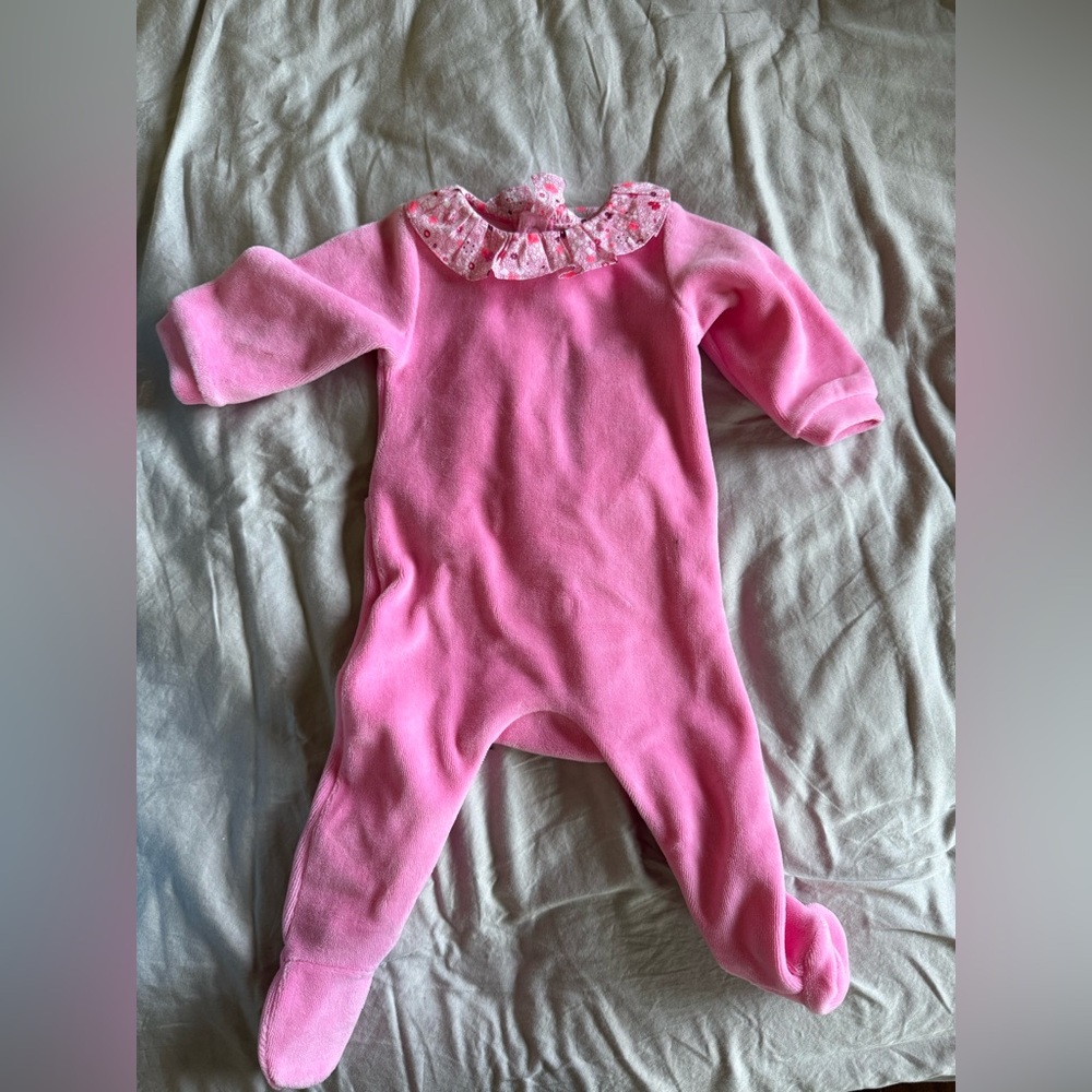 Jacadi baby girl velvet pyjamas